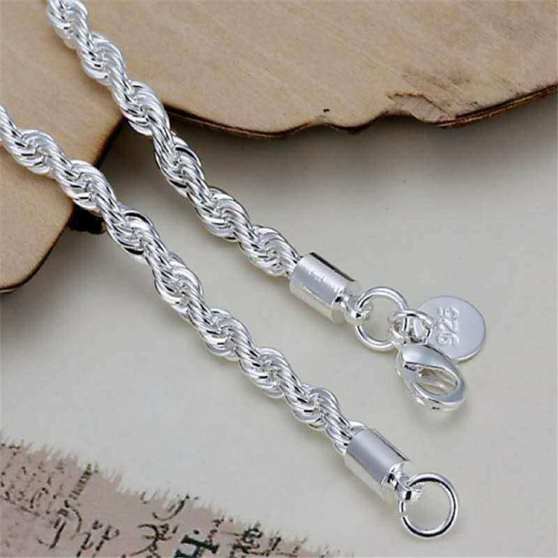 Friendship Boxed Silver Plated Rope Bracelet