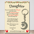 Daughter Inspirational Gift Keyring - Once Were