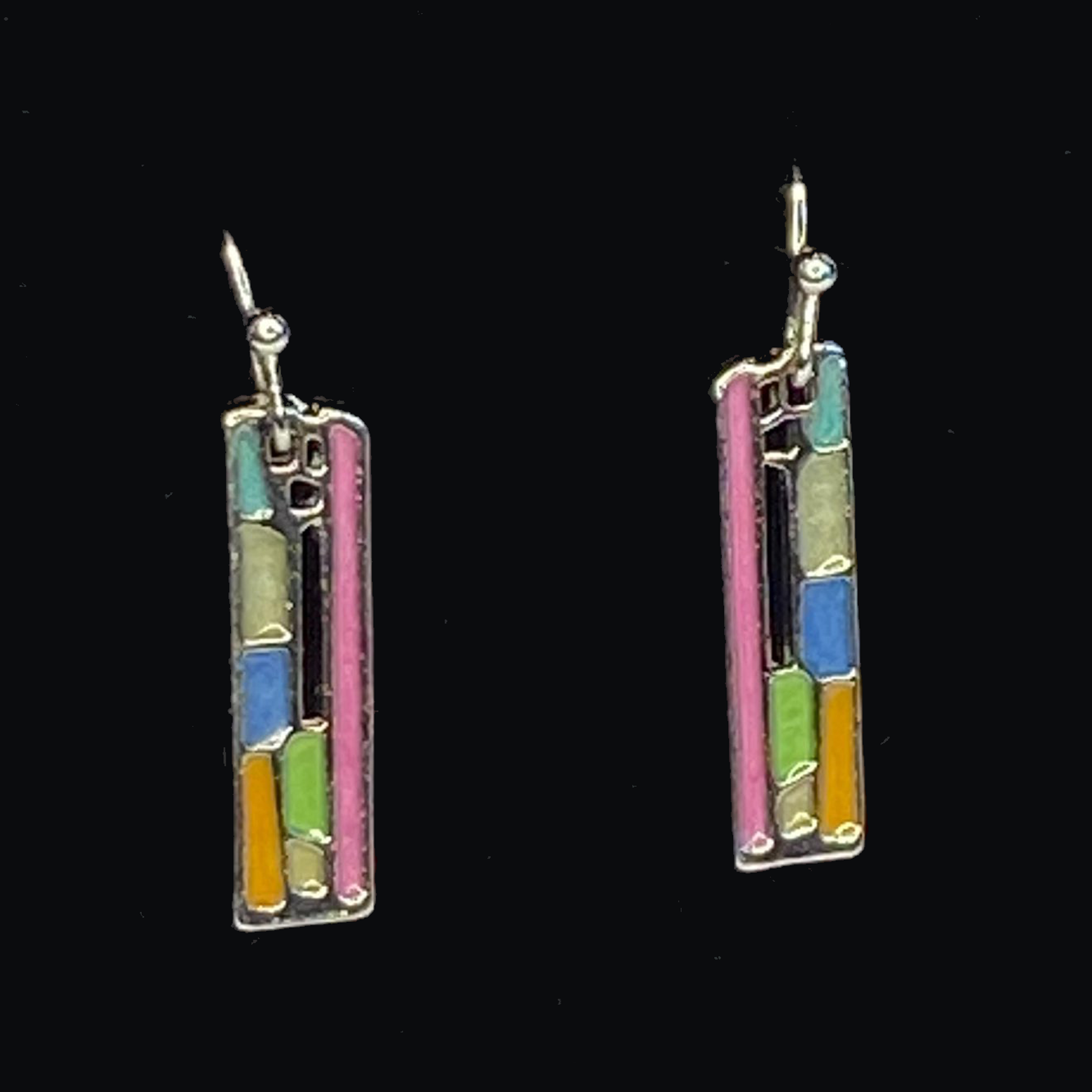 Multi Colour Dangle Drop Earring