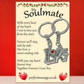 Soulmate Love You Forever Keyrings