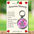 Awesome Mummy Keyring Inspirational Gift